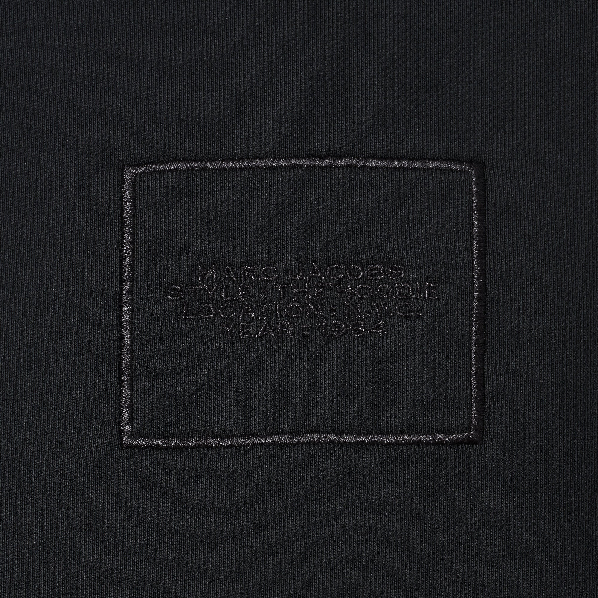Sweatshirt ample à logo brodé - Black