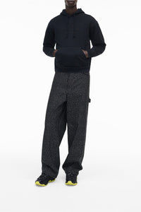 Sweatshirt ample à logo brodé - Black