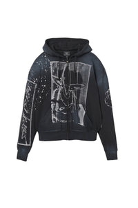Futura oversize zip hoodie - Black