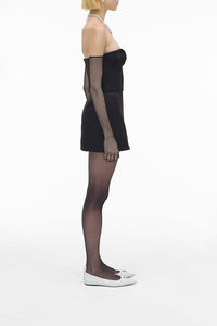 Corset en satin - Black