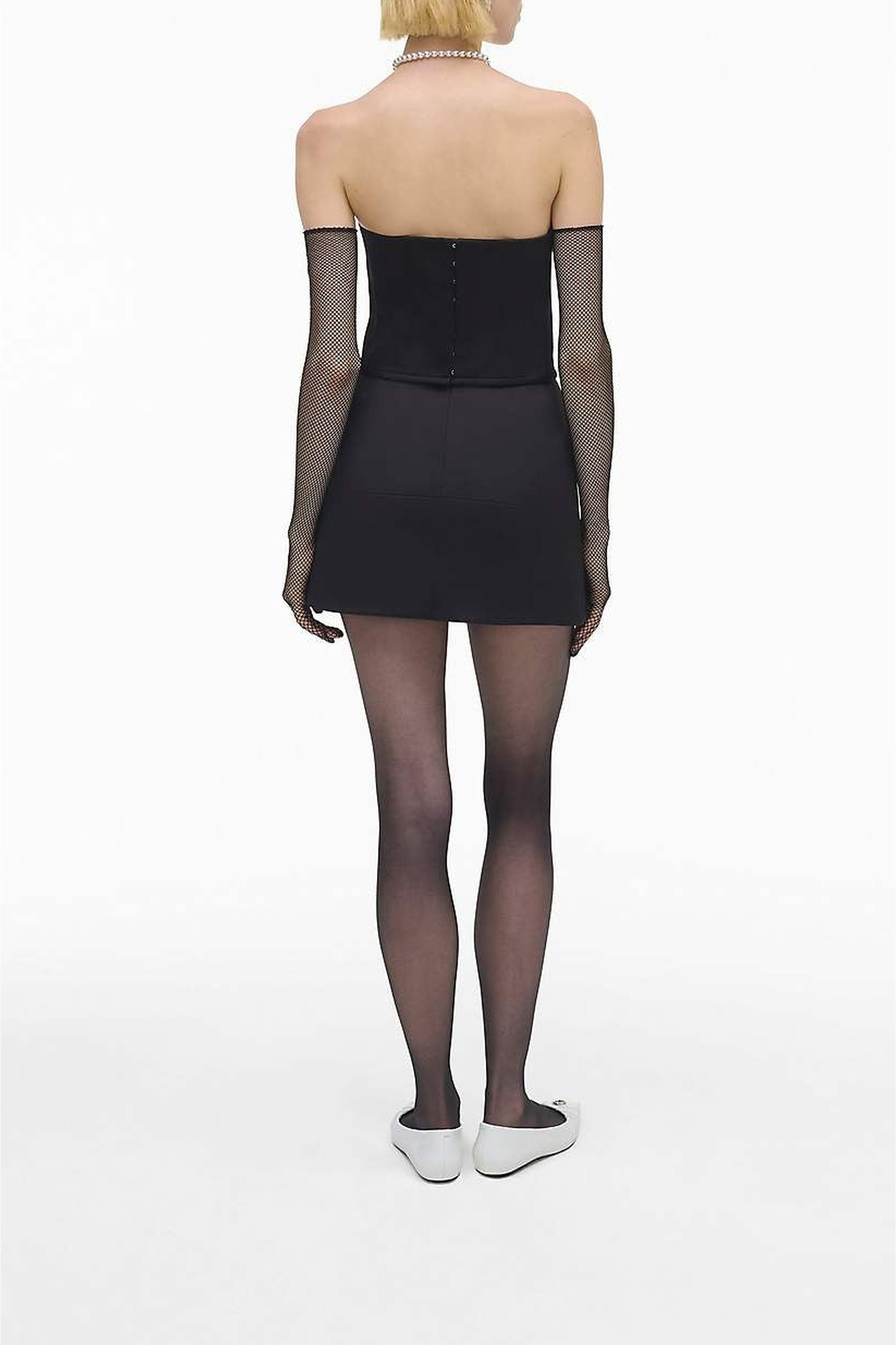 Corset en satin - Black