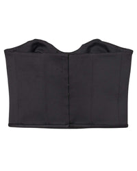 Corset en satin - Black