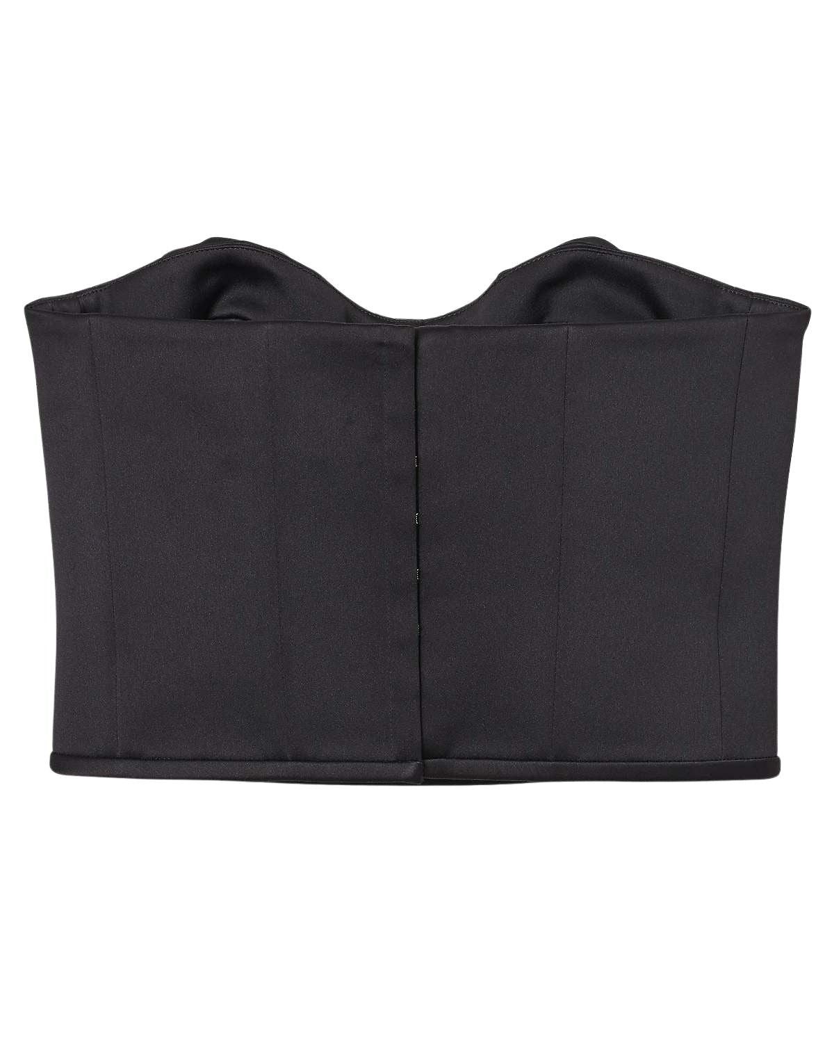 Corset en satin - Black