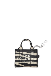 Charm The Nano Leather Tote - Black & White