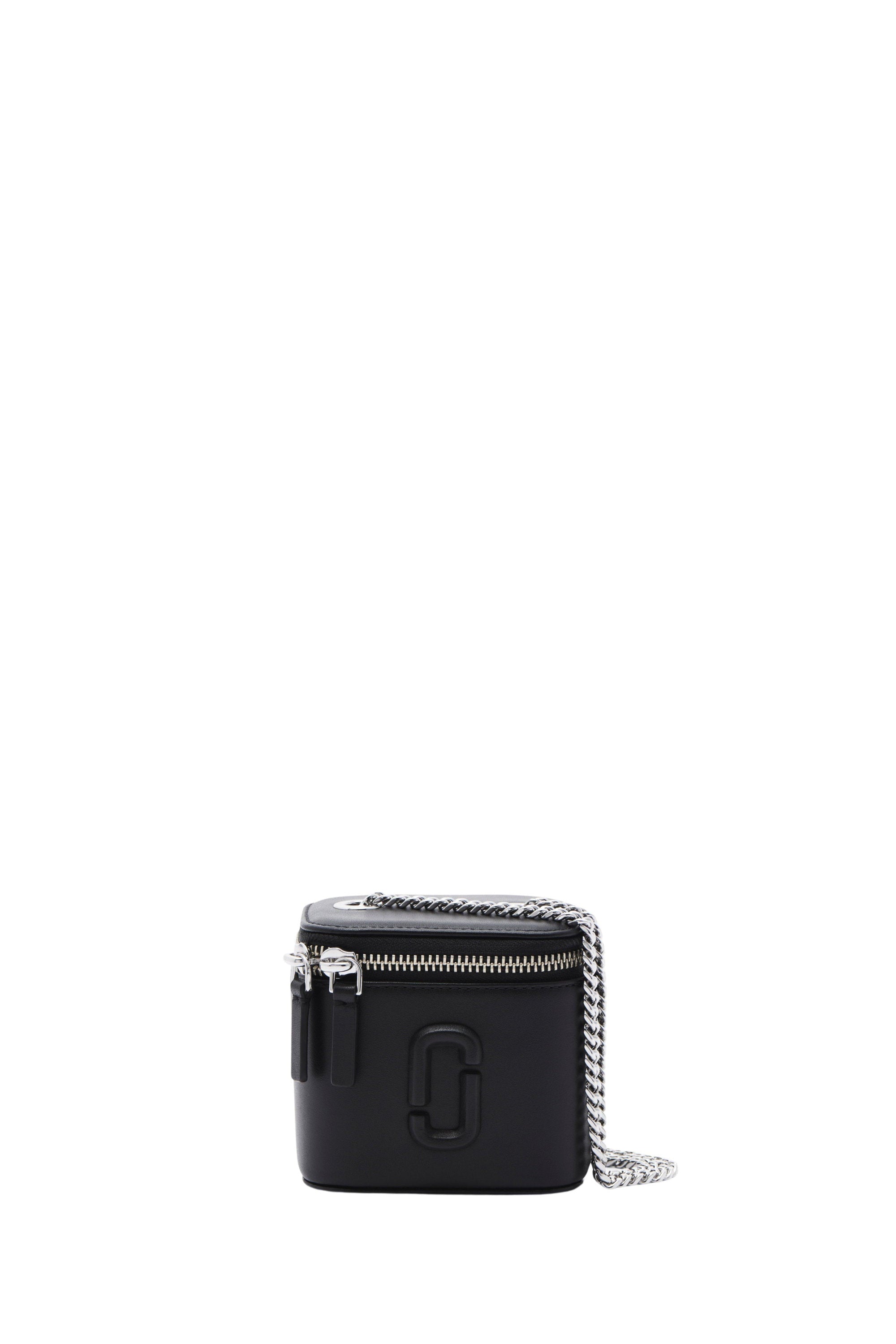 Mini sac à bandoulière à logo en cuir - Black