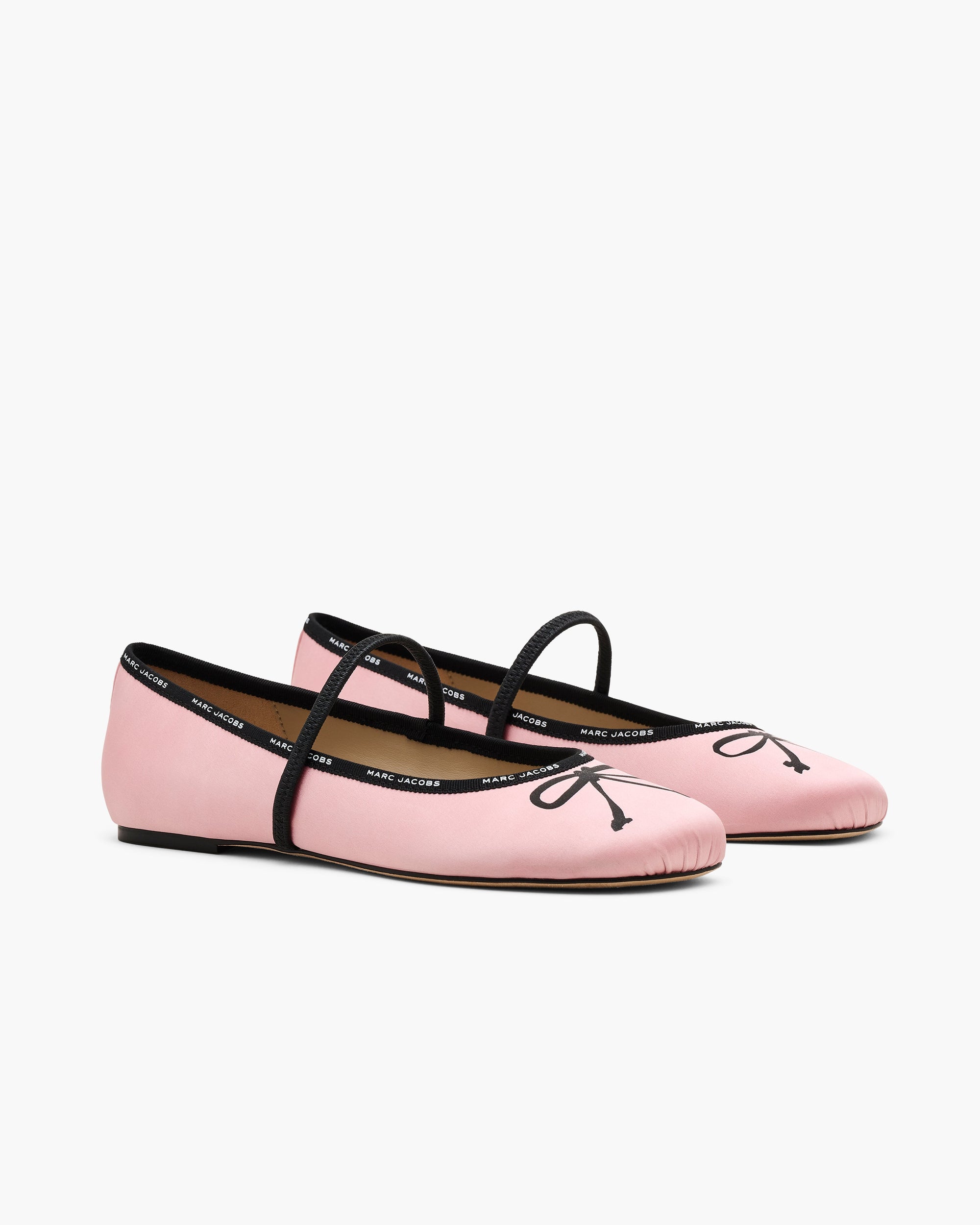 Ballerines Bow en satin - Bubblegum