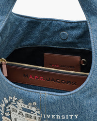 Sac The Sack x A.P.C en denim - Washed Indigo