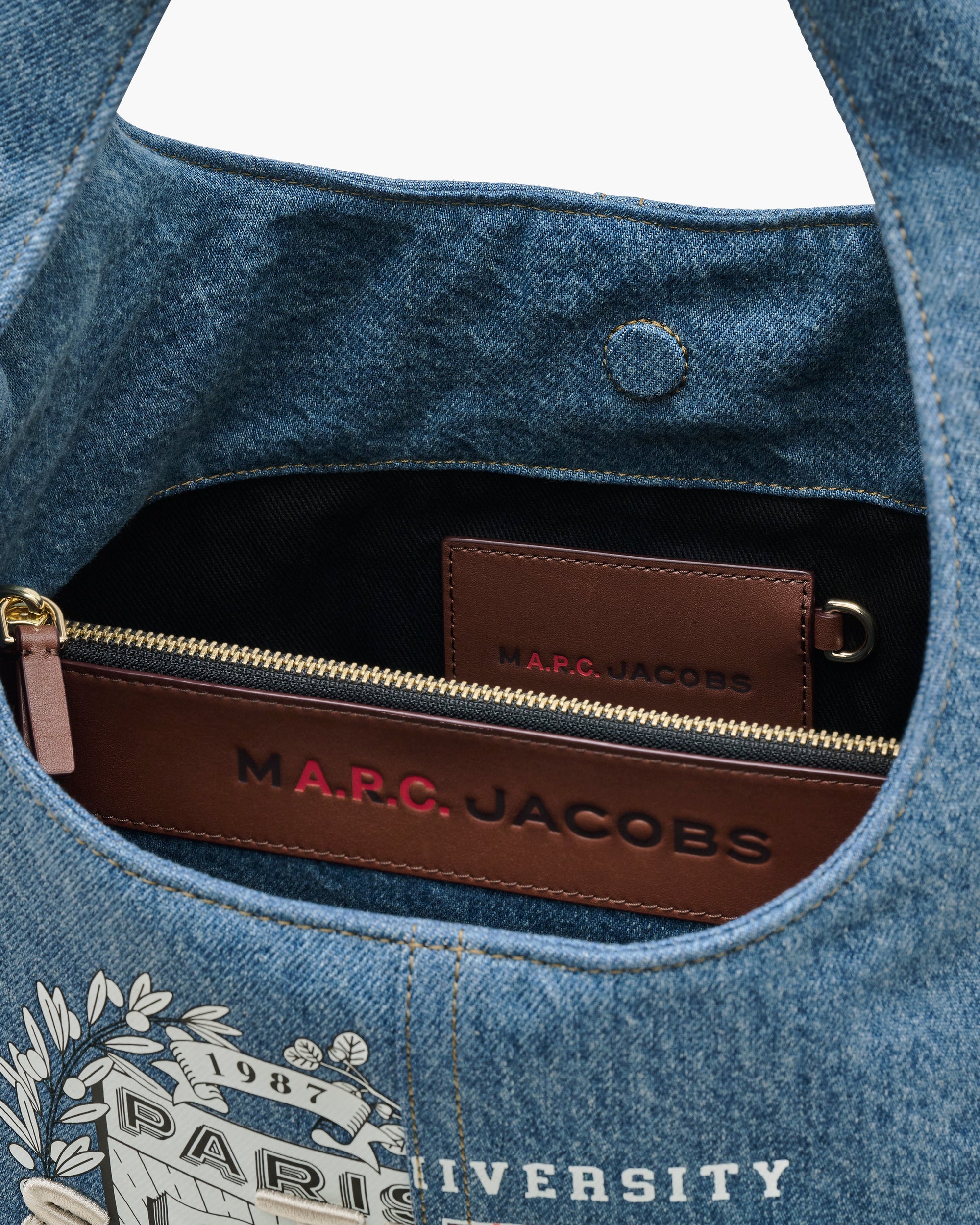 Sac The Sack x A.P.C en denim - Washed Indigo