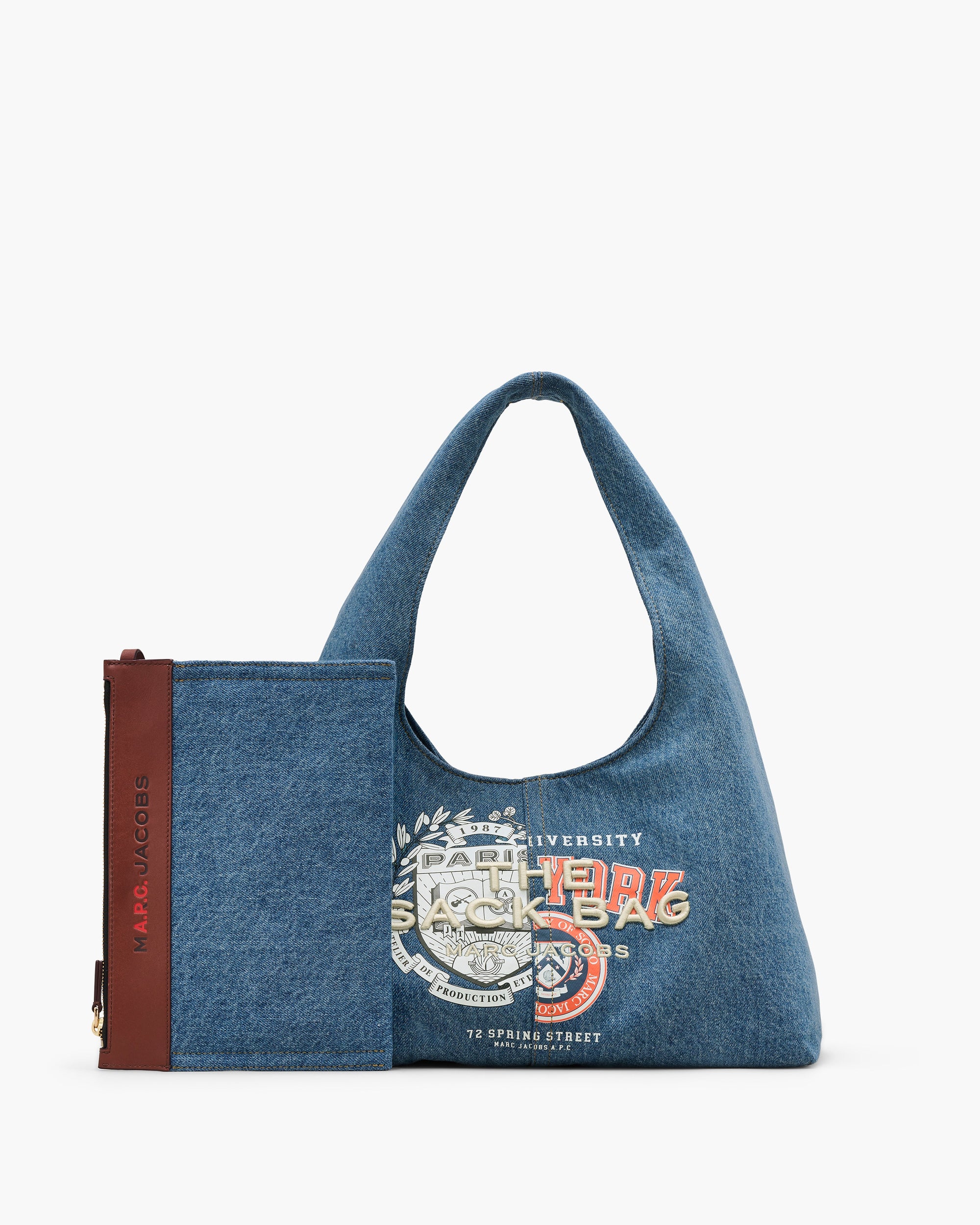 Sac The Sack x A.P.C en denim - Washed Indigo