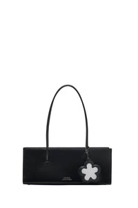 Sac à main avec pendentif miroir en cuir - Black