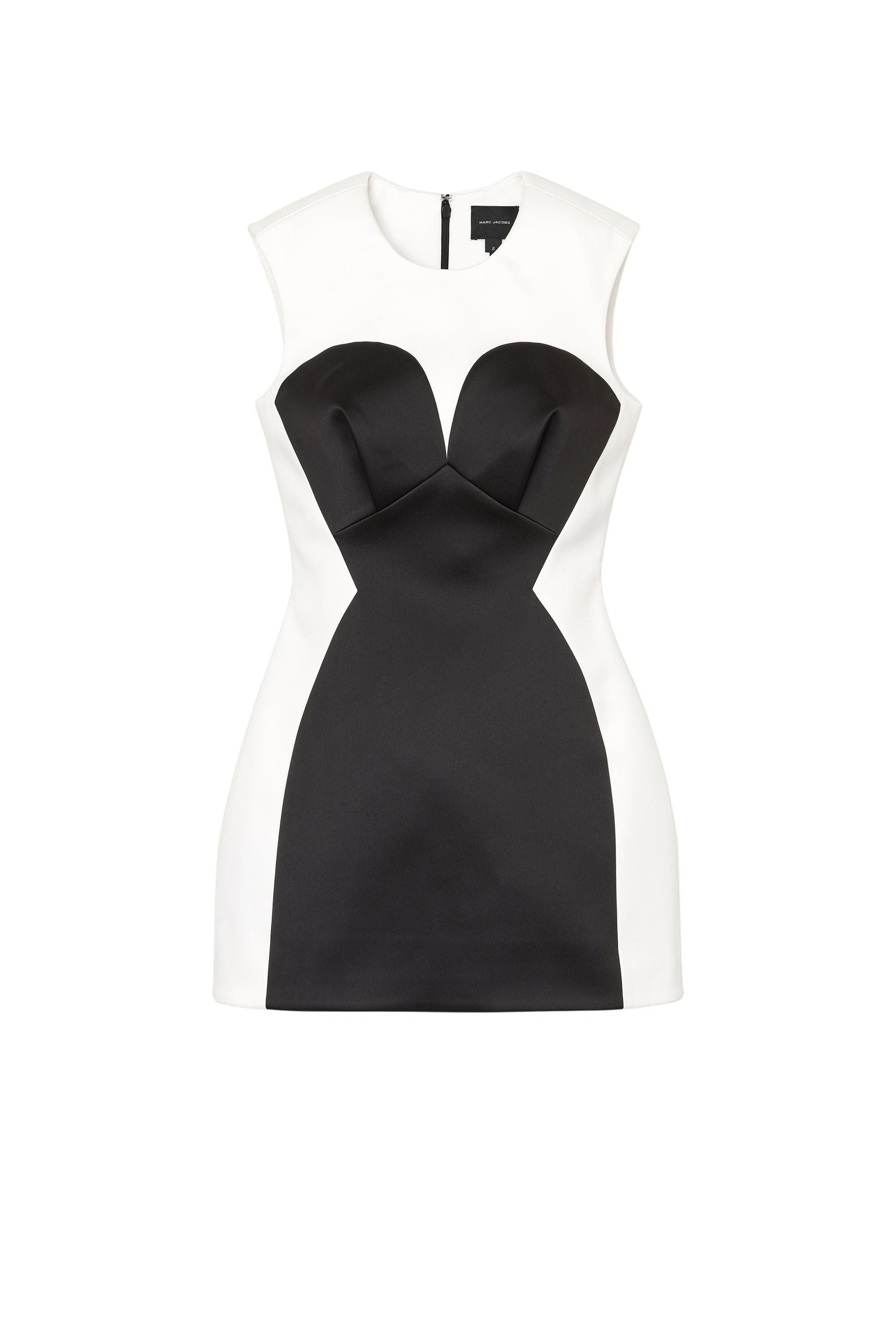Robe courte en satin - Black & White