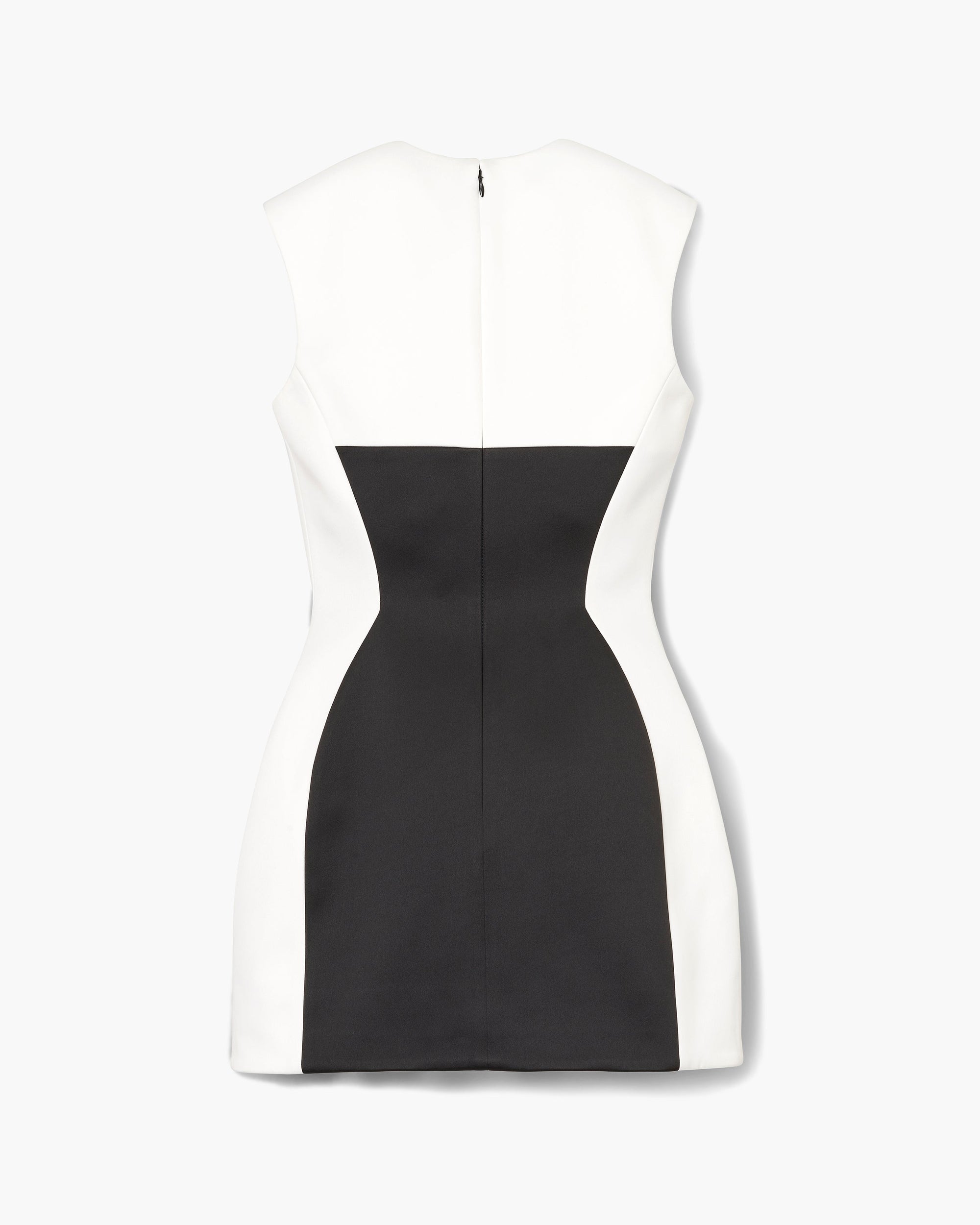 Robe courte en satin - Black & White