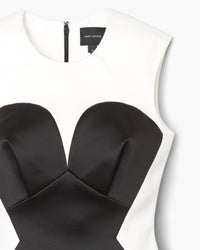 Robe courte en satin - Black & White