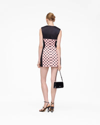 Robe courte en satin - Peach