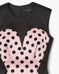 Robe courte en satin - Peach