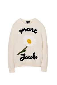 Pull à col rond en laine - Ivory
