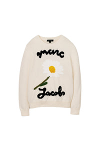 Pull à col rond en laine - Ivory