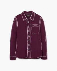 TROMPE LOEIL KNIT BUTTON DOWN