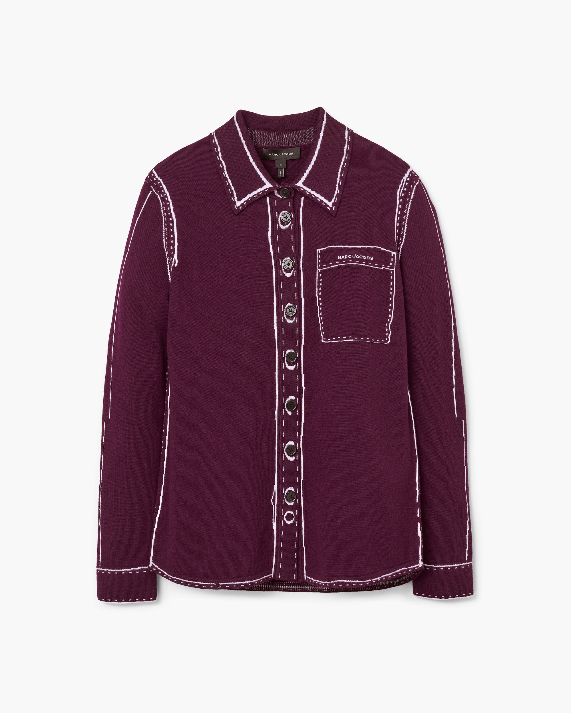 TROMPE LOEIL KNIT BUTTON DOWN