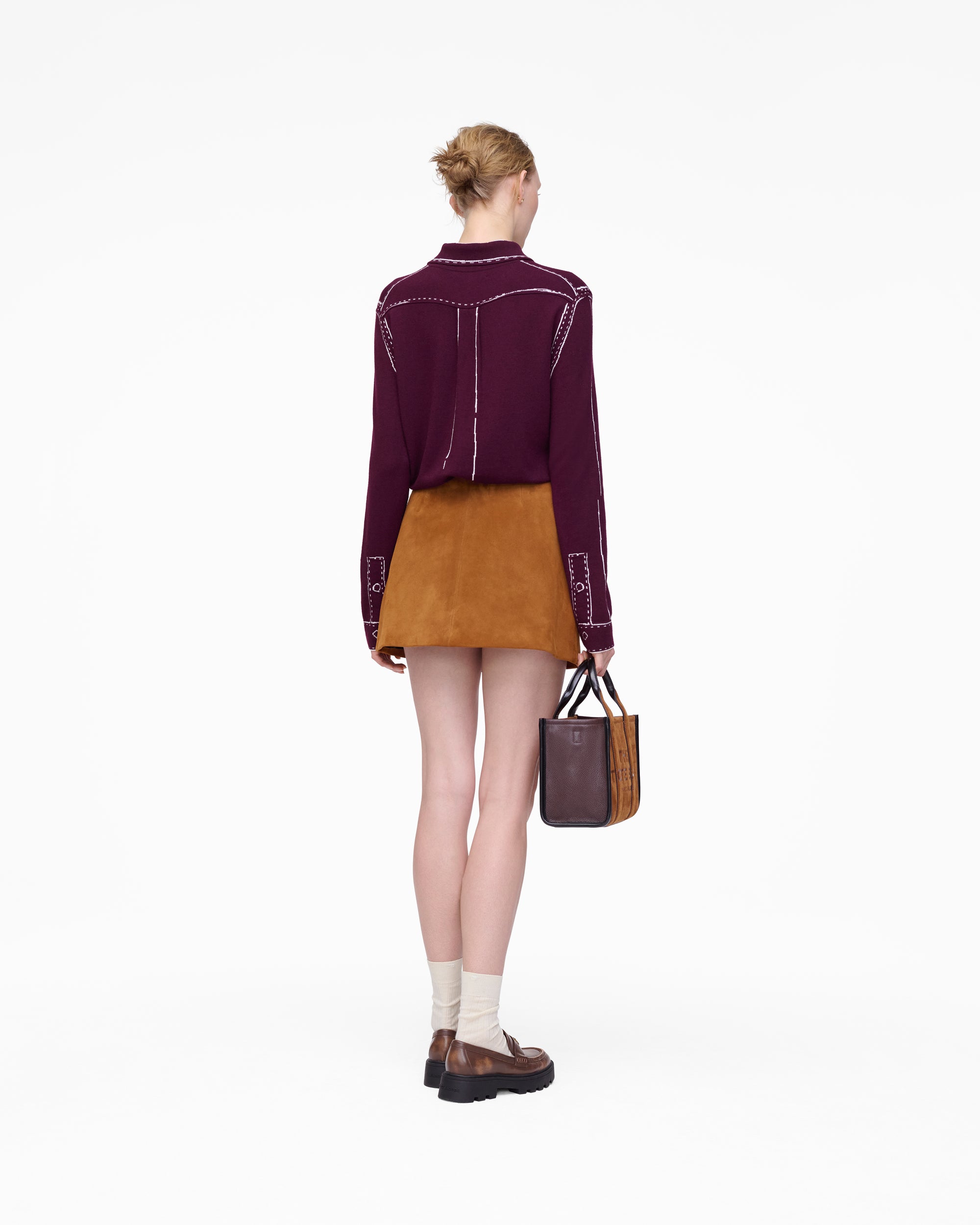 TROMPE LOEIL KNIT BUTTON DOWN