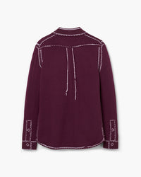 TROMPE LOEIL KNIT BUTTON DOWN