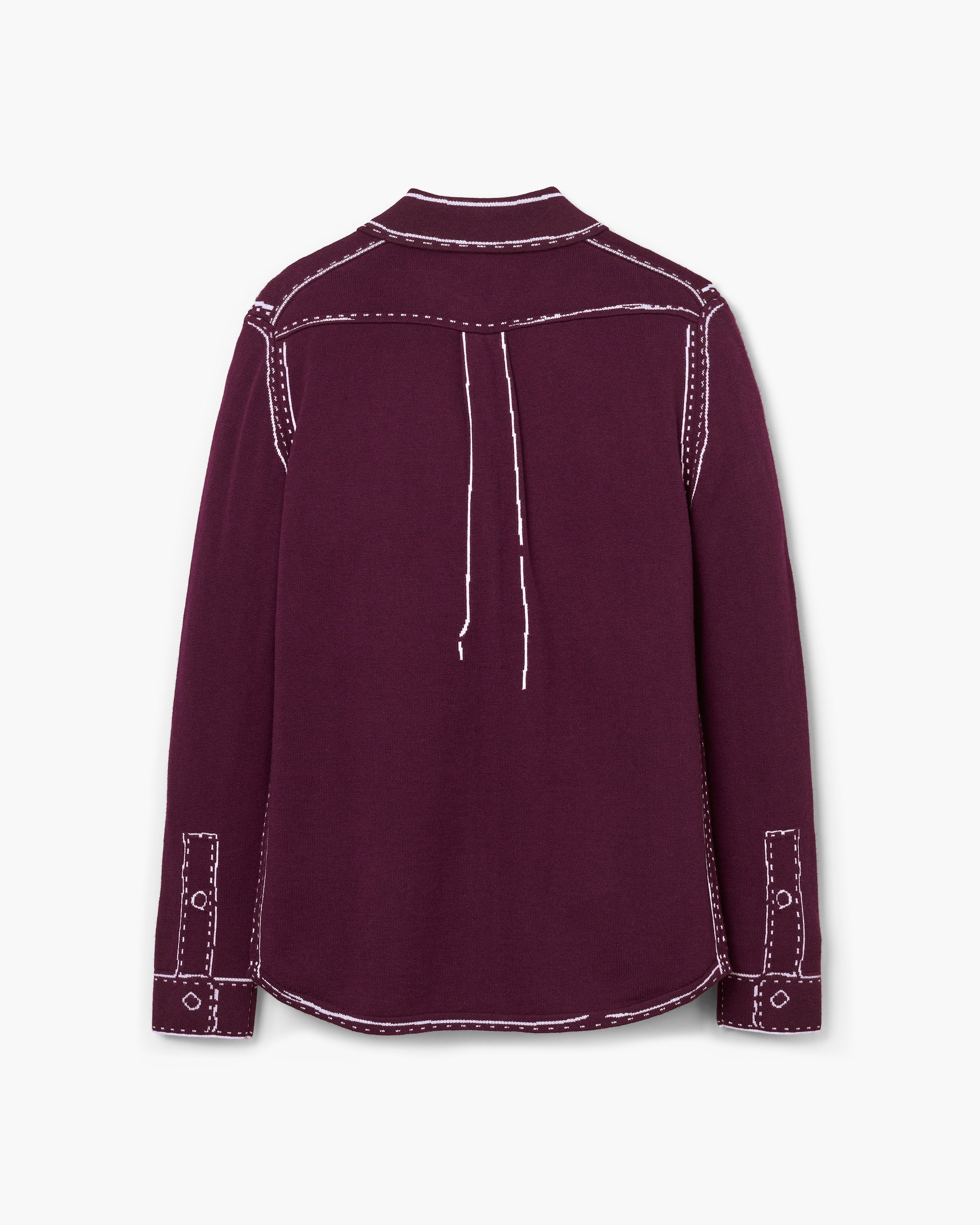 TROMPE LOEIL KNIT BUTTON DOWN