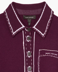 TROMPE LOEIL KNIT BUTTON DOWN