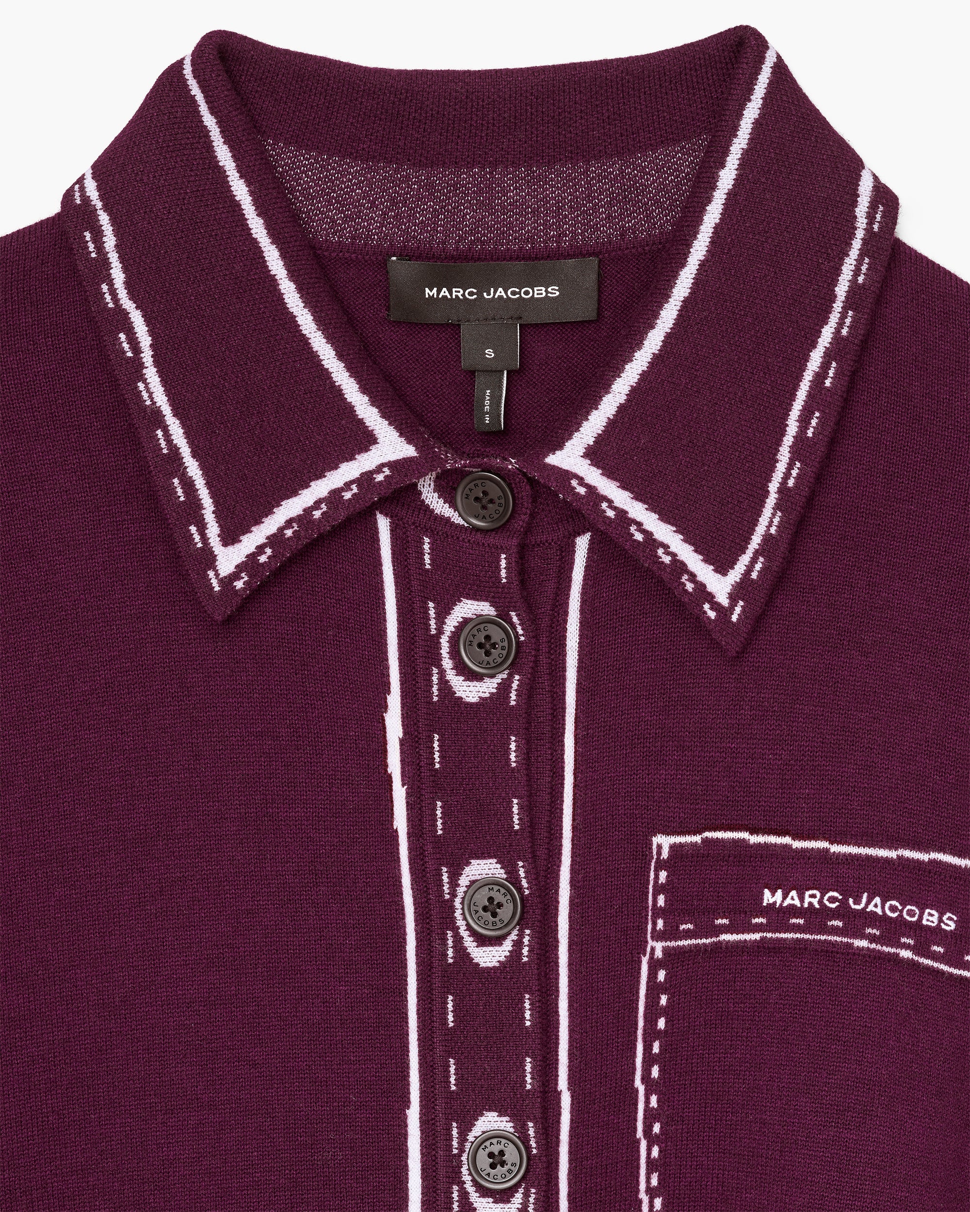 TROMPE LOEIL KNIT BUTTON DOWN
