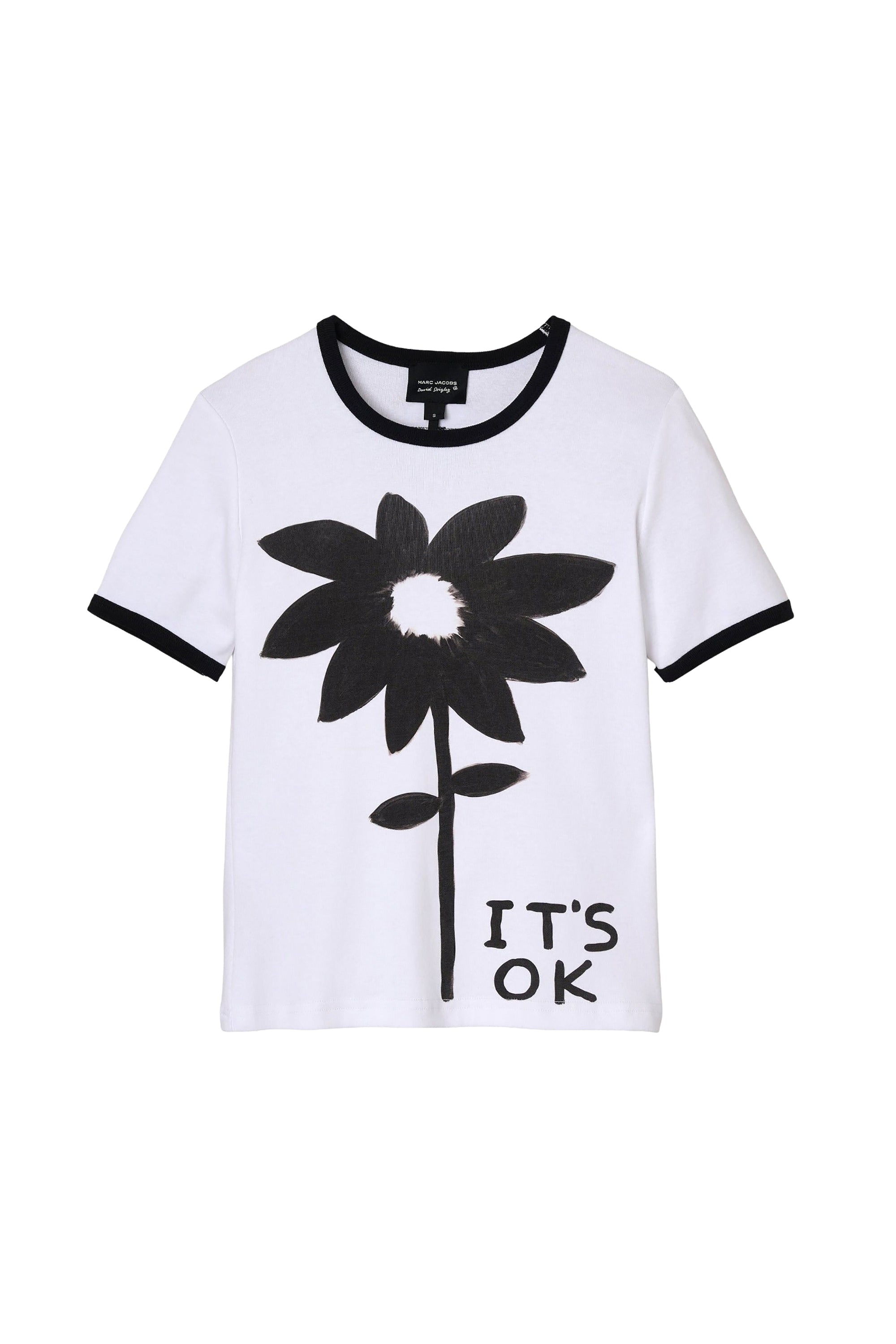 T-Shirt à col Ringer It'S Ok - White