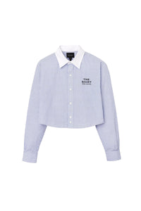 Chemise courte rayée - Blue