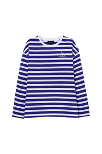 Daisy striped T-shirt - Pansy & White