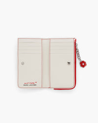 Portefeuille 8 fentes en cuir - Red
