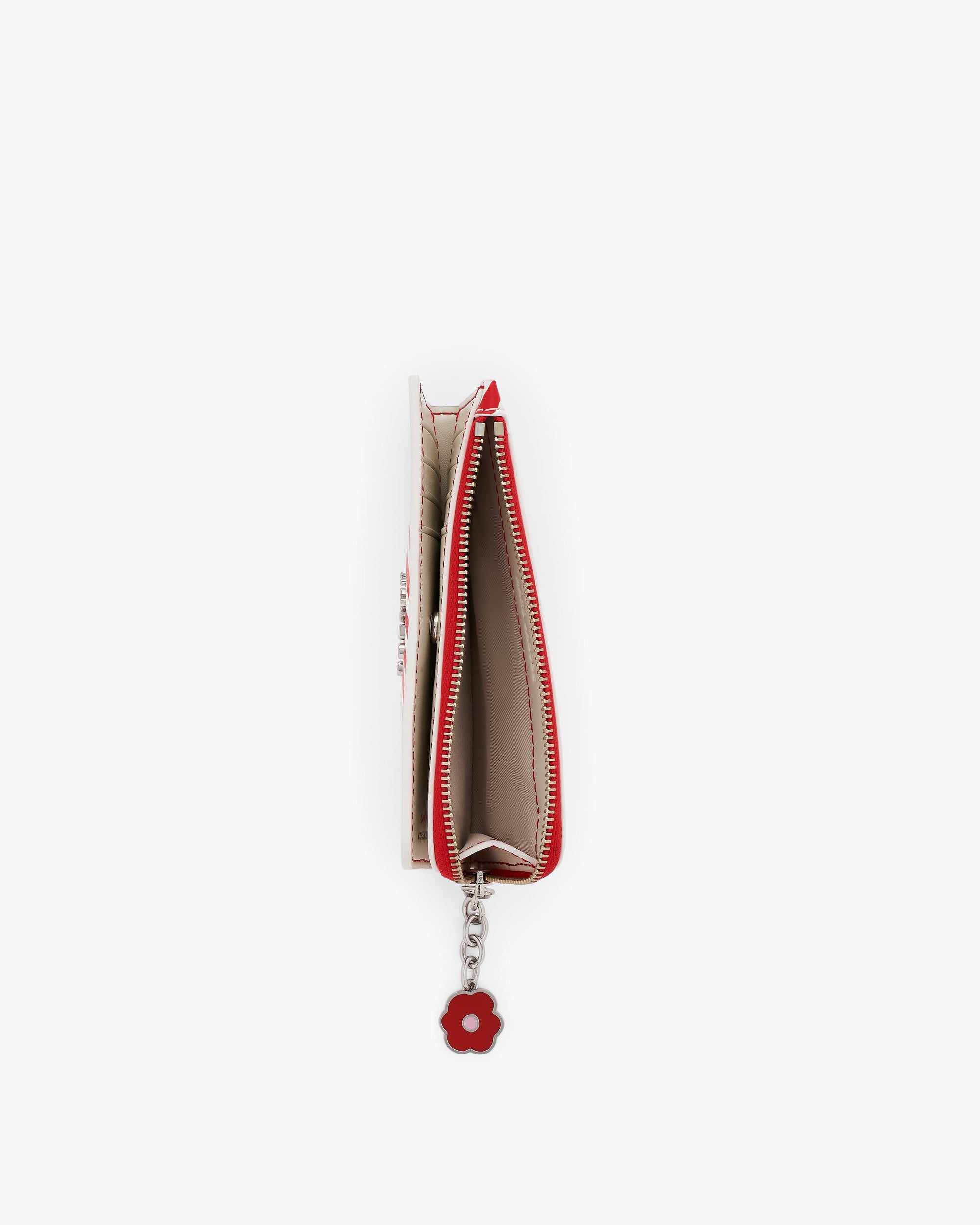 Portefeuille 8 fentes en cuir - Red