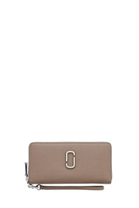 Porte-cartes The Continental en cuir - Cement