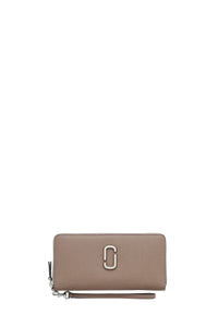 Porte-cartes The Continental en cuir - Cement