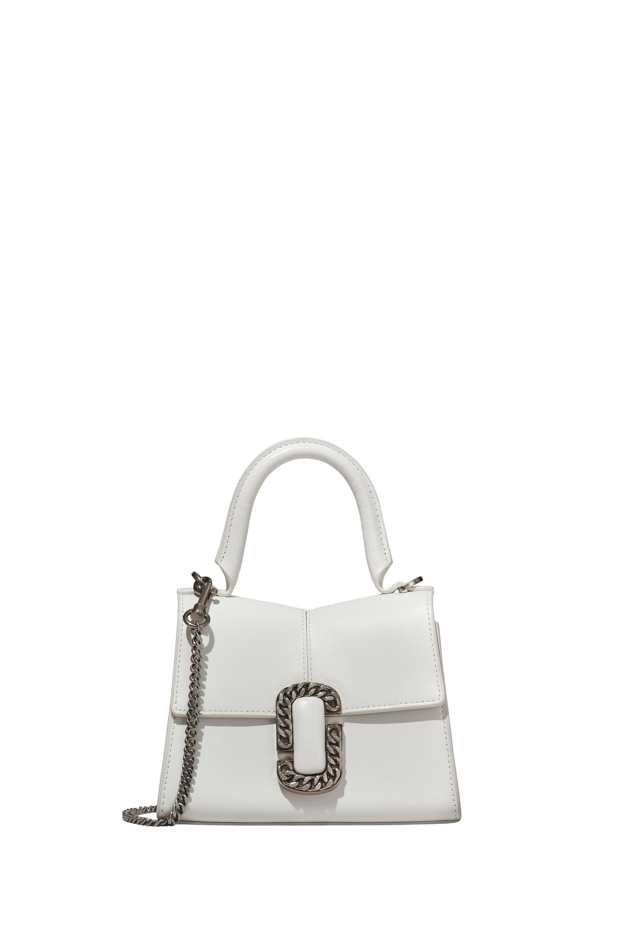 PETIT   Petit sac à poignée en cuir - White