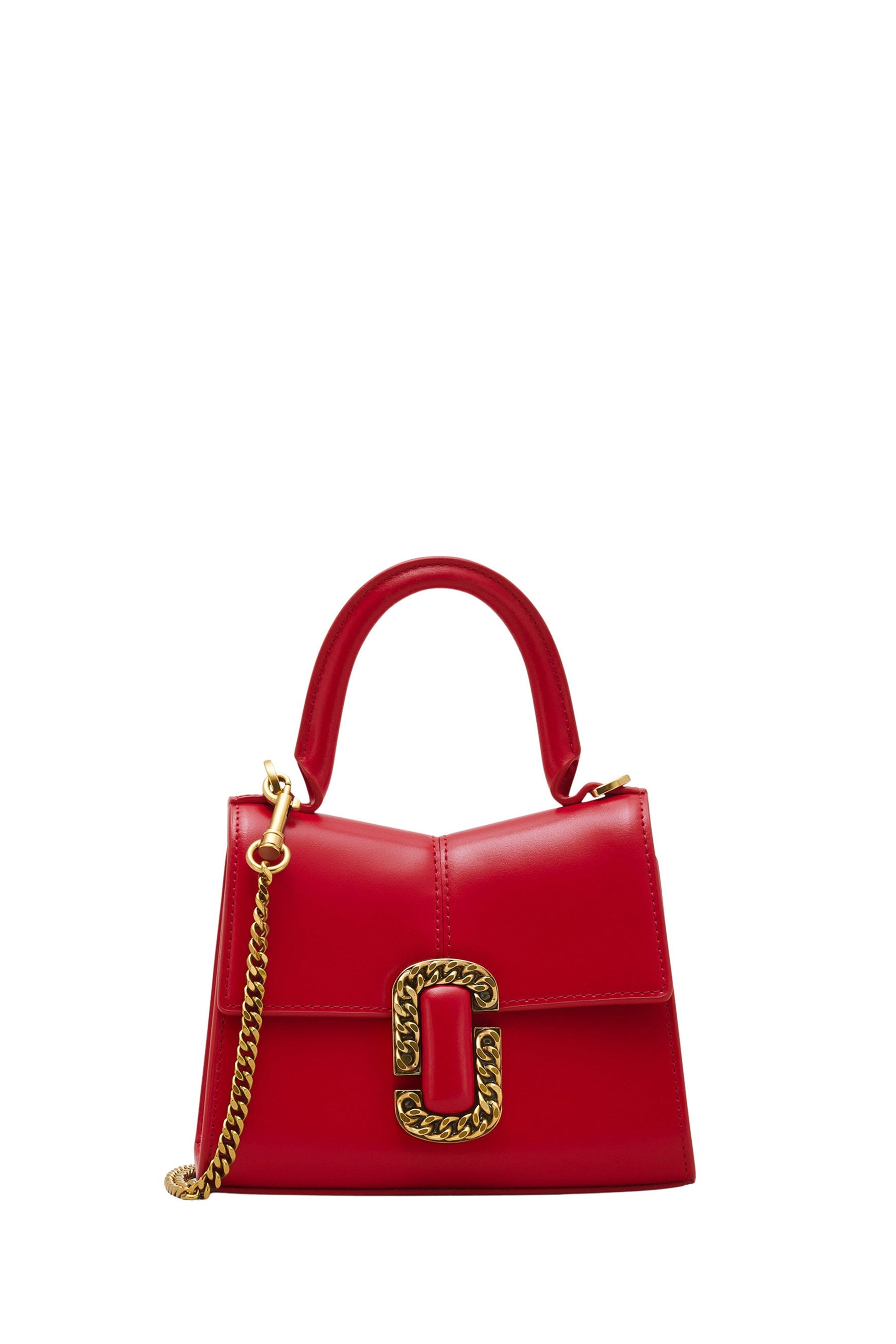 1 NEW / 1 TROCA /142,5€   Mini sac à poignée en cuir - True Red