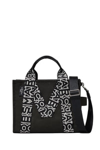 Sac à bandoulière The Tote Bag en tissu - Black & White