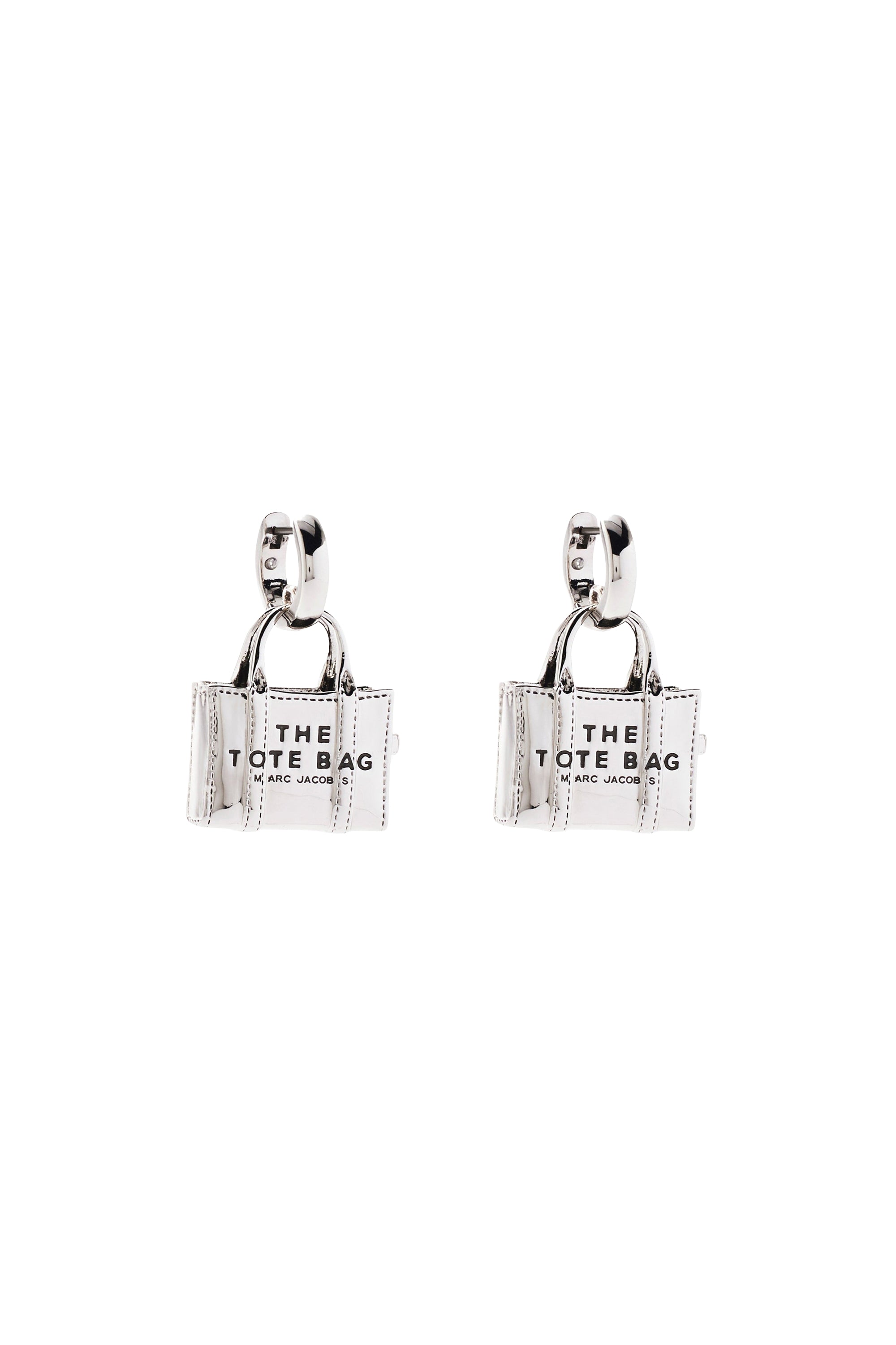 Boucles d’oreilles The Tote Bag en laiton - Light Antique Silver