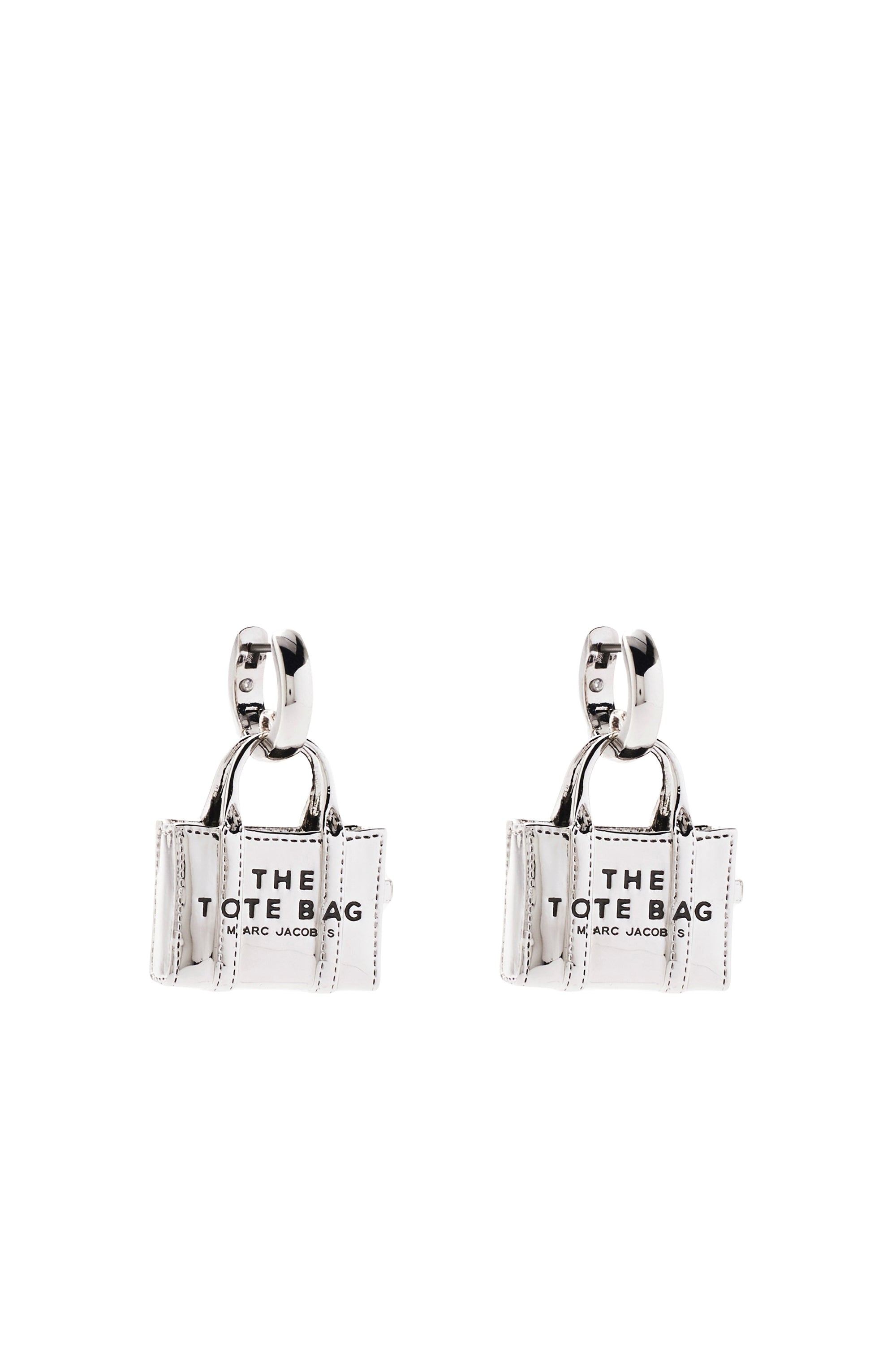 Boucles d’oreilles The Tote Bag en laiton - Light Antique Silver