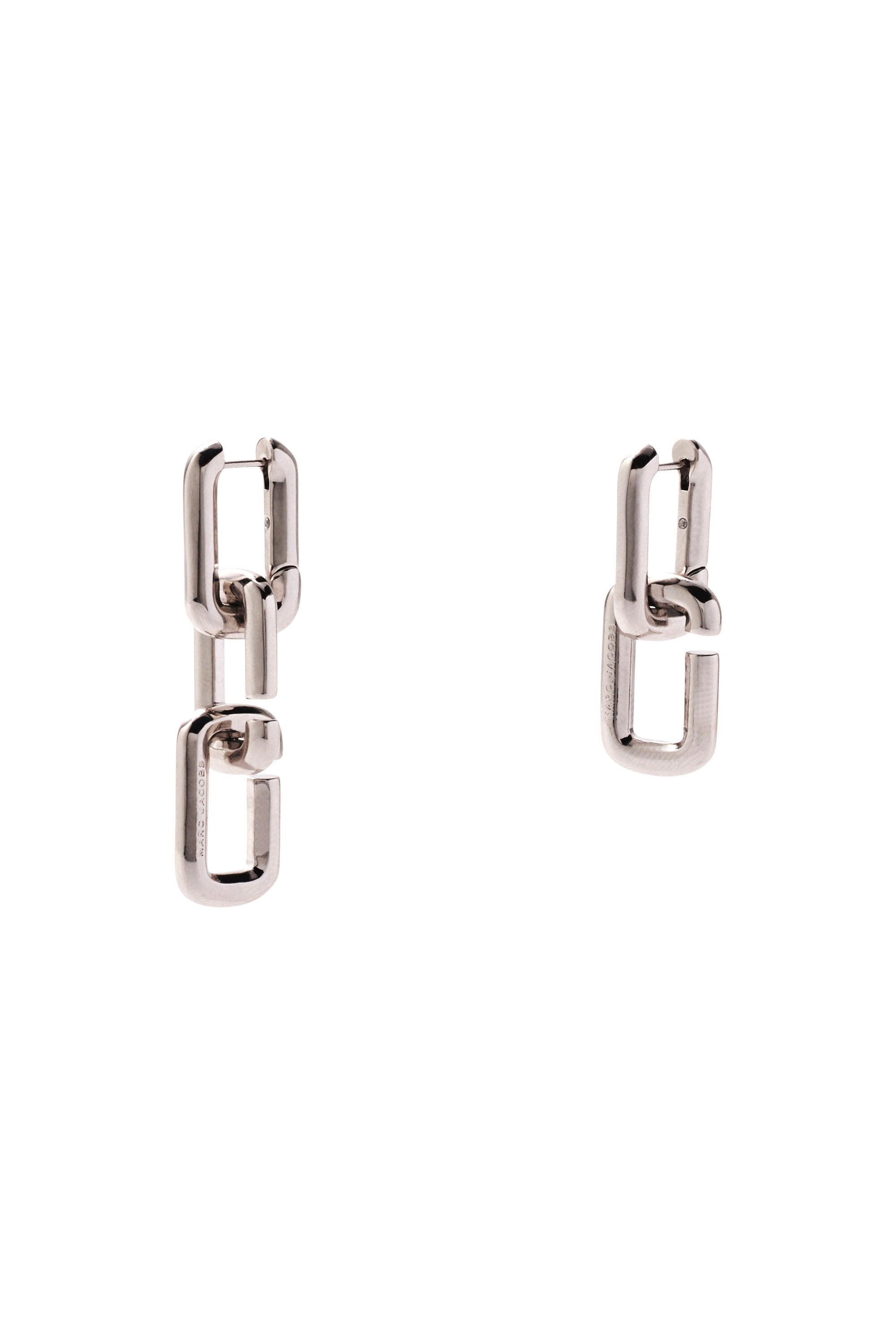 Boucles d'oreilles j Marc Chain Link en laiton - Silver