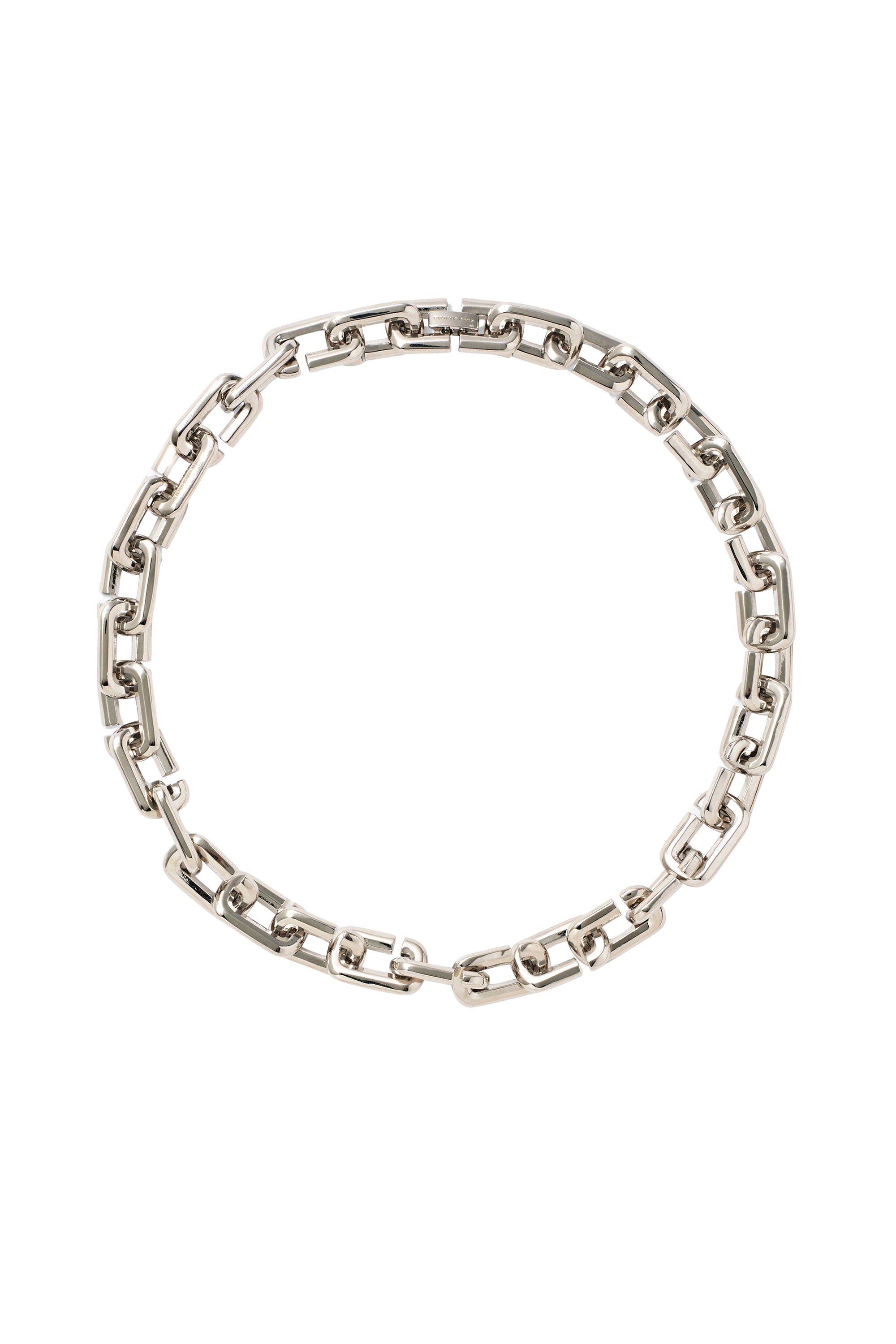 Collier The J Marc à maillons en laiton - Silver