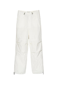 Pantalon décontracté à ourlets élastiqués - Ivory