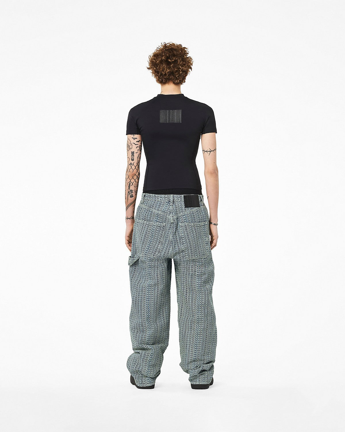 Pantalon Monogram en denim - Sun Faded Denim