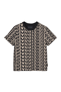 Monogram short-sleeved T-shirt - Black & Ivory