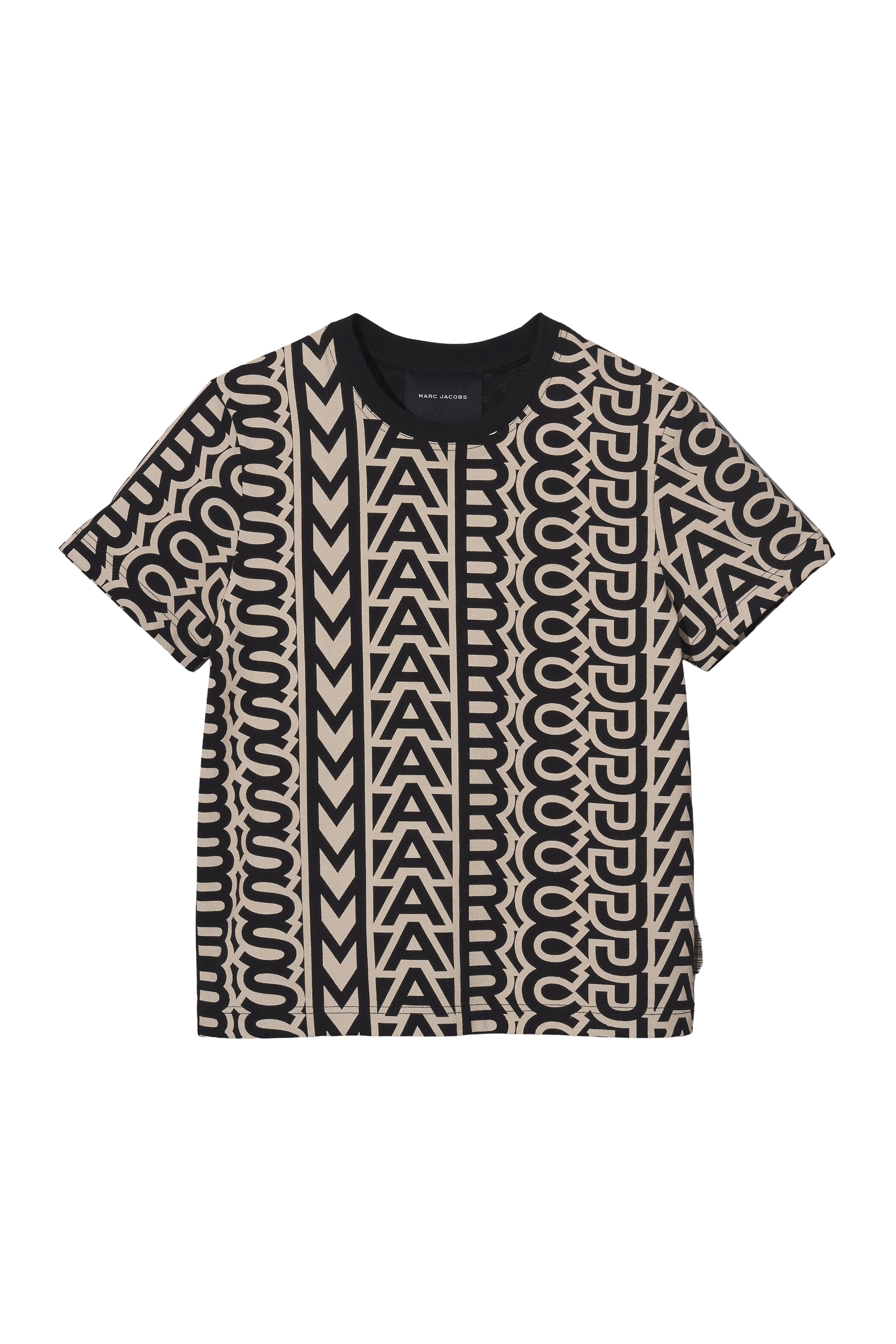 Monogram short-sleeved T-shirt - Black & Ivory