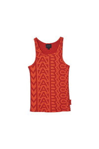 Débardeur à Côtes Monogram - Electric Orange & True Red