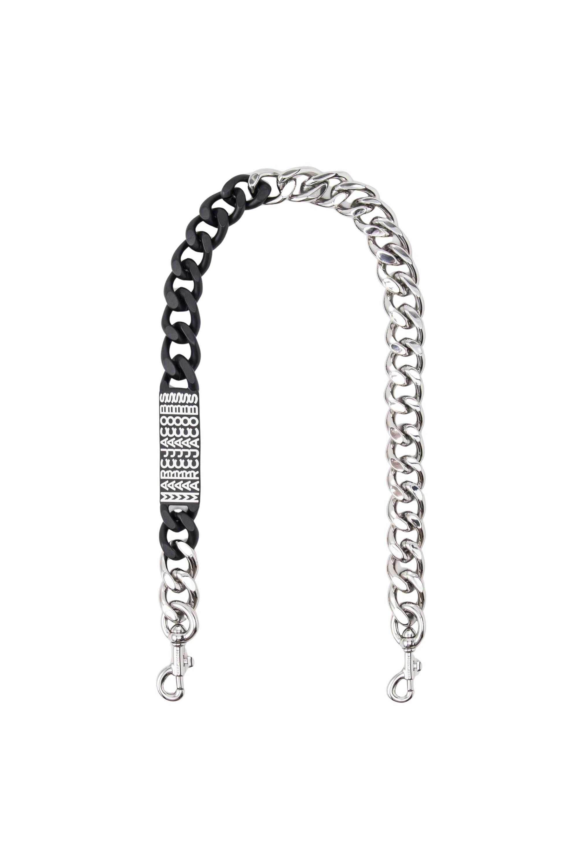 Bandoulière en chaîne - Nickel & Black