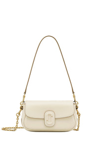 Sac The Small Shoulder Bag en cuir - Cloud White