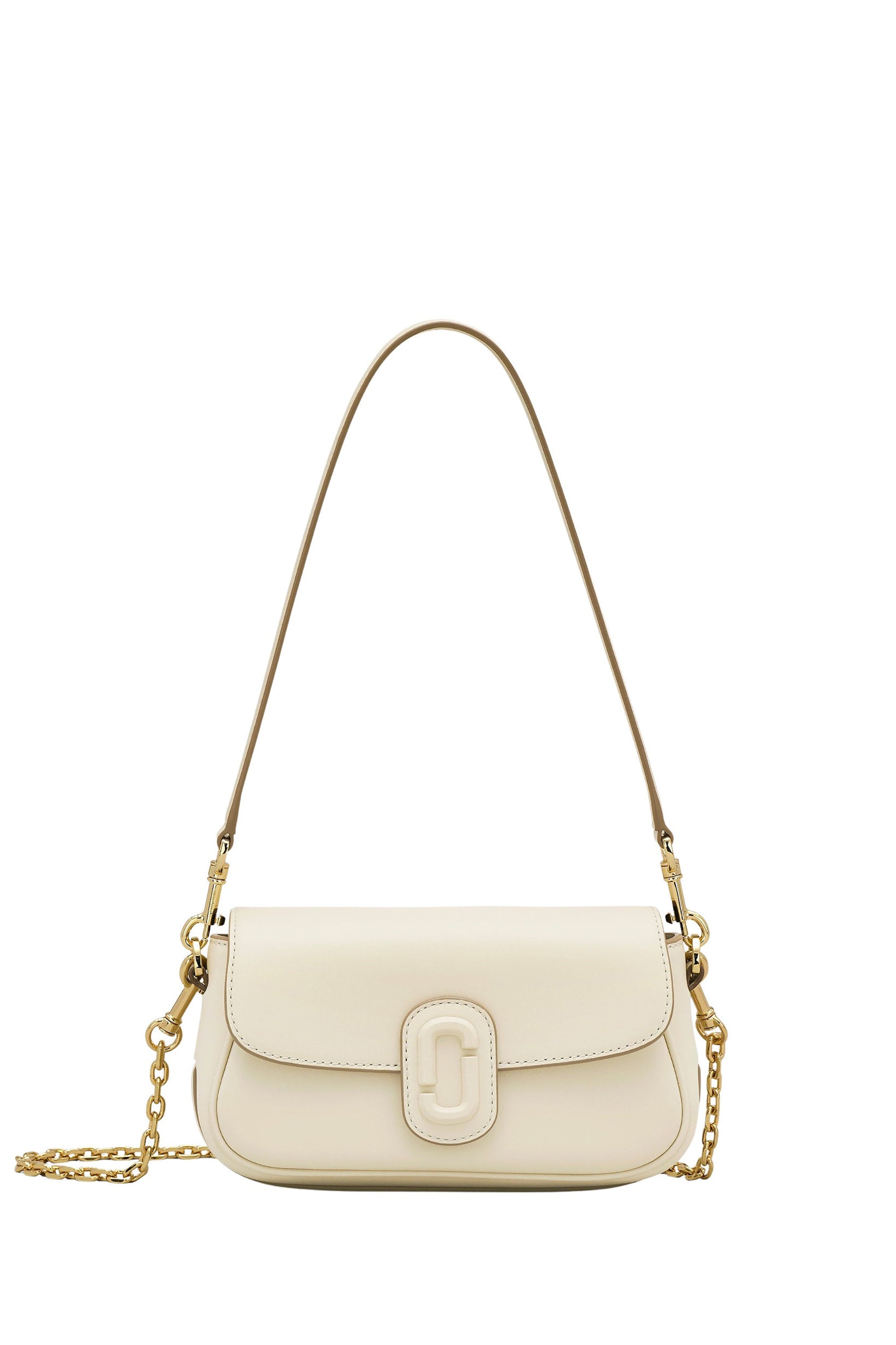 Sac The Small Shoulder Bag en cuir - Cloud White